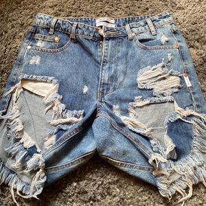 One X One Teaspoon Denim Shorts